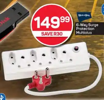 Pick n Pay Hypermarket 6-Way Surge Protection Multiplug offer