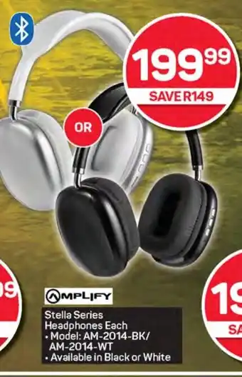 Pick n Pay Hypermarket AMPLIFY Stella Series Headphones Each offer