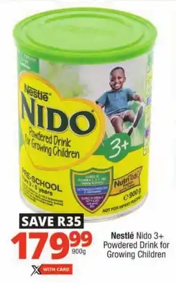 Checkers Nestlé Nido 3+ Powdered Drink for Growing Children offer