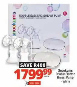 Checkers Snookums Double Electric Breast Pump offer