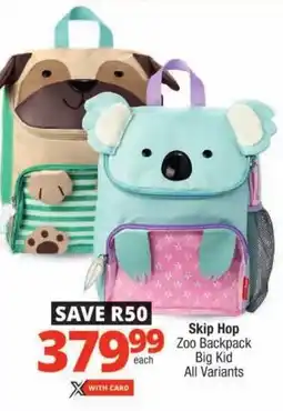 Checkers Skip Hop Zoo Backpack Big Kid All Variants offer