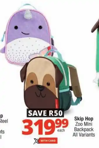 Checkers Skip Hop Zoo Mini Backpack All Variants offer