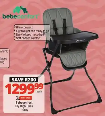 Checkers Bebeconfort Lily High Chair offer