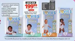 Checkers Lovies Ultra Premium Nappies Value Pack offer