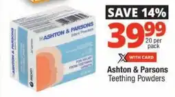 Checkers Ashton & Parsons Teething Powders offer