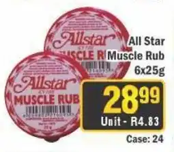 J&E Cash and Carry All Star Muscle Rub offer