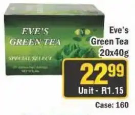 J&E Cash and Carry Eve's Green Tea offer