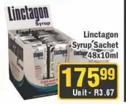 J&E Cash and Carry Linctagon Syrup Sachet offer