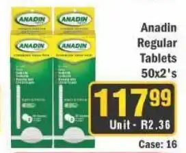 J&E Cash and Carry Anadin Regular Tablets offer