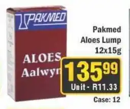 J&E Cash and Carry Pakmed Aloes Lump offer