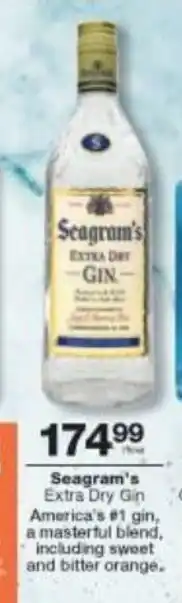 Checkers Liquor Shop Seagram's Extra Dry Gin offer