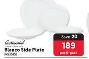 Makro Continental Blanco Side Plate-Per 6 Pack offer