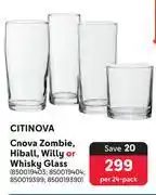 Makro Citinova Zombie, Hiball, Willy Or Whisky Glass-Per 24 Pack offer