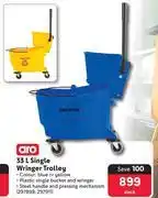 Makro Aro Single Wringer Trolley-33Ltr Each offer