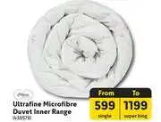 Makro Classic Ultrafine Microfibre Duvet Inner Range offer