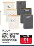 Makro Aqua Coffee, Sugar Or Tea Canister Range-Each offer