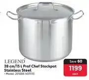 Makro Legend 28cm/13Ltr Prof Chef Stockpot Stainless Steel 201006-Each offer