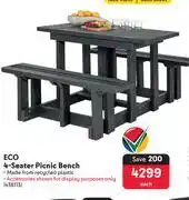 Makro Eco 4-Seater Picnic Bench-Each offer