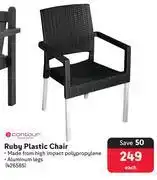 Makro Contour Ruby Plastic Chair-Each offer