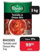 Makro Rhodes Tomato And Onion Mix-3Kg Each offer