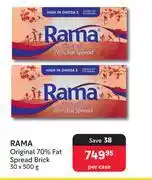 Makro Rama Original 70% Fat Spread Brick-30 x 500g Per Case offer