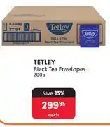 Makro Tetley Black Tea Envelopes-200's Each offer