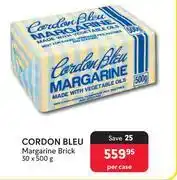 Makro Cordon Bleu Margarine Brick-30 x 500g Per Case offer