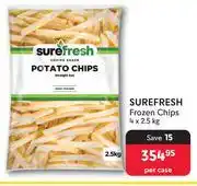 Makro Surefresh Frozen Chips-4 x 2.5Kg Per Case offer