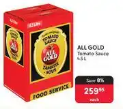 Makro All Gold Tomato Sauce-4.5L Each offer