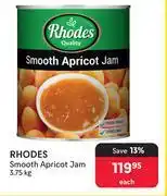 Makro Rhodes Smooth Apricot Jam-3.75Kg Each offer