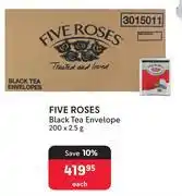 Makro Five Roses Black Tea Envelope-200 x 2.5g Each offer