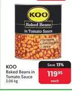 Makro Koo Baked Beans In Tomato Sauce-3.06Kg Each offer