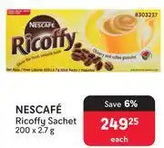 Makro Nescafe Ricoffy Sachet-200 x 2.7g Each offer