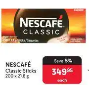 Makro Nescafe Classic Sticks-200 x 21.8g Each offer