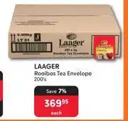 Makro Laager Rooibos Tea Envelope-200's Each offer