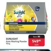 Makro Sunlight Auto Washing Powder-18Kg Each offer