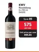 Makro KWV Roodeberg-6 x 750ml Per Case offer