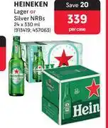 Makro Heineken Lager Or Silver NRBs-24 x 330ml Per Case offer