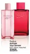 Dis-Chem Reebok Activate Your Senses EDT Assorted-100ml Each offer