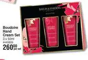 Dis-Chem Baylis & Harding Boudoire Hand Cream Set-3 x 50ml Per Set offer