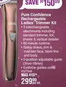 Dis-Chem Wahl Pure Confidence Rechargeable Ladies Trimmer Kit-Per Kit offer