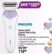 Dis-Chem Philips Series 6000 Ladies Wet And Dry Shaver offer