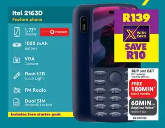 Shoprite Itel 2163D Feature phone offer