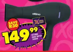 Shoprite Ottimo hair dryer 1400w offer