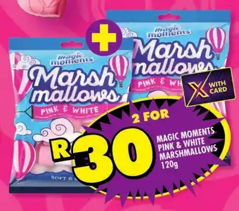 Shoprite Magic moments pink & white marshmallows offer