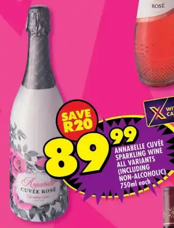 Shoprite Annabelle cuvée sparkling wine all variants offer