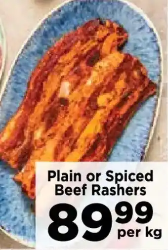 Food Lover's Market Plain or Spiced Beef Rashers offer