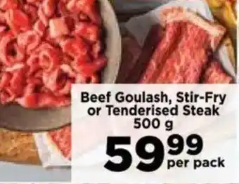 Food Lover's Market Beef Goulash, Stir-Fry or Tenderised Steak offer