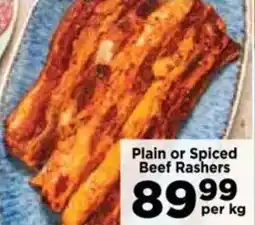 Food Lover's Market Plain or Spiced Beef Rashers offer