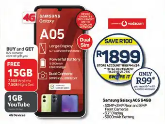 Pick n Pay Hypermarket Samsung Galaxy A05 64GB offer